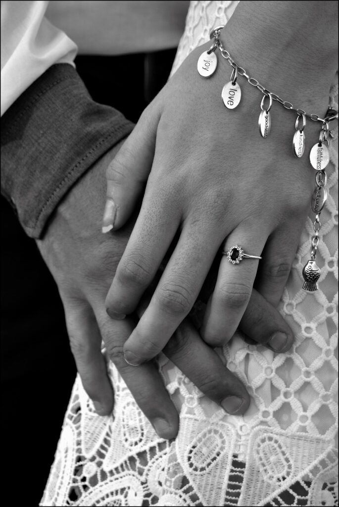 Holding hands